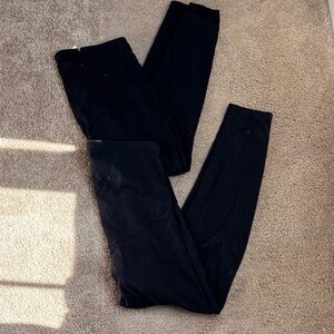 a:glow Black High-Rise Leggings